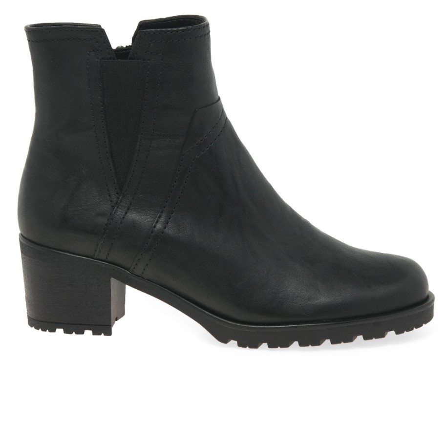Invitation Ladies Ankle Boots Black Gabor