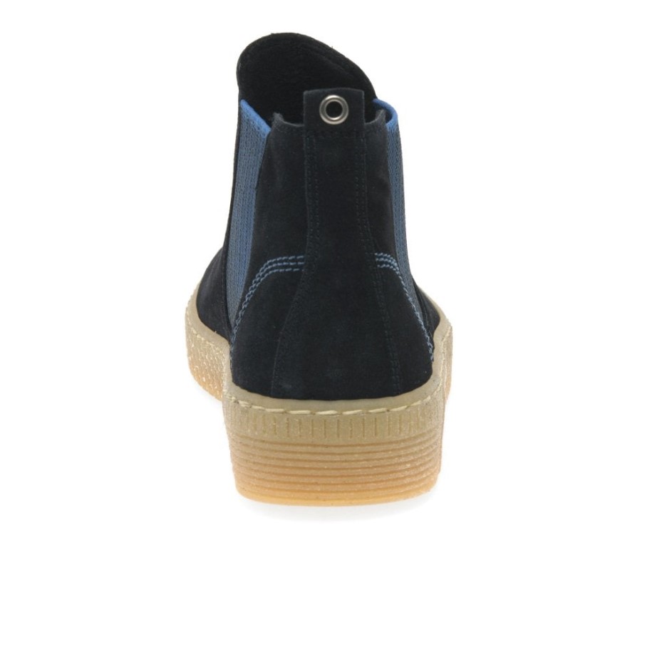 Lourdes Womens Chelsea Boots Pacific Suede Gabor