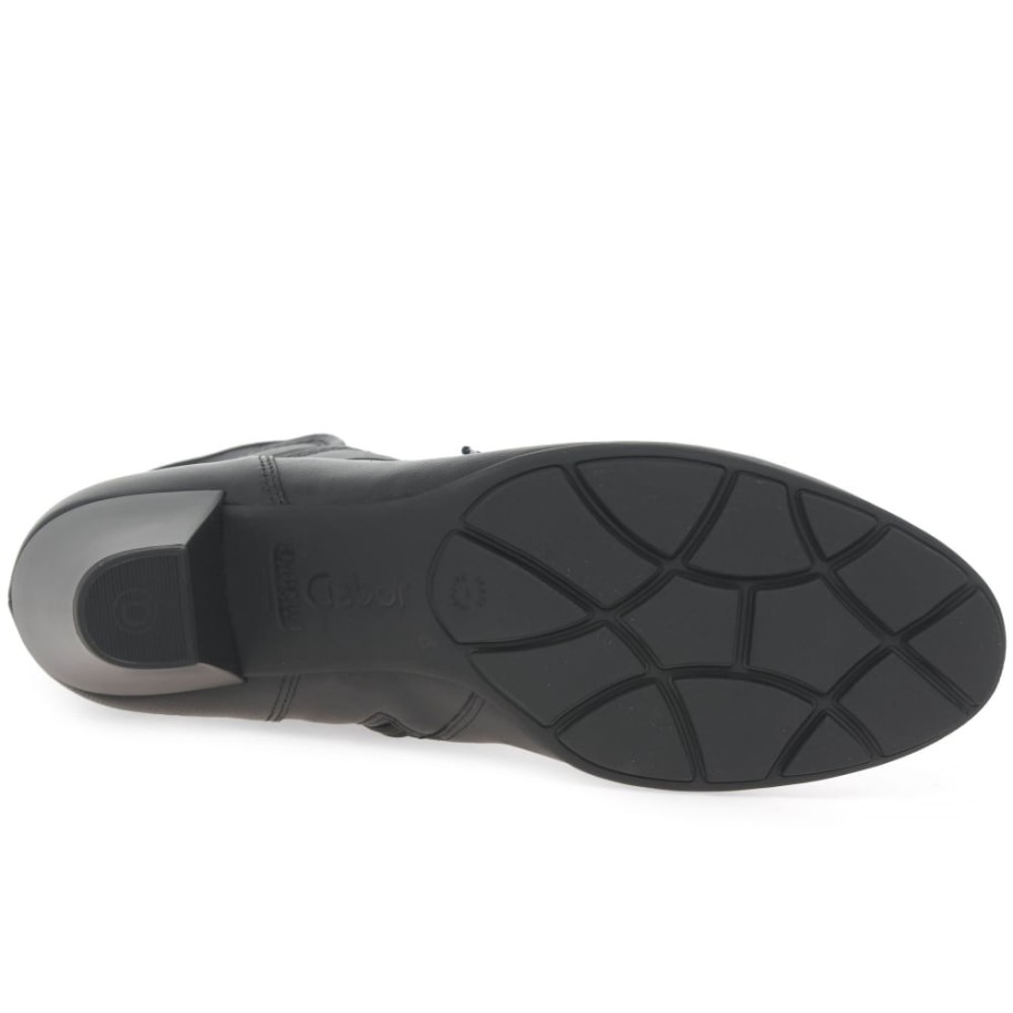 National Womens Ankle Boots Black Gabor