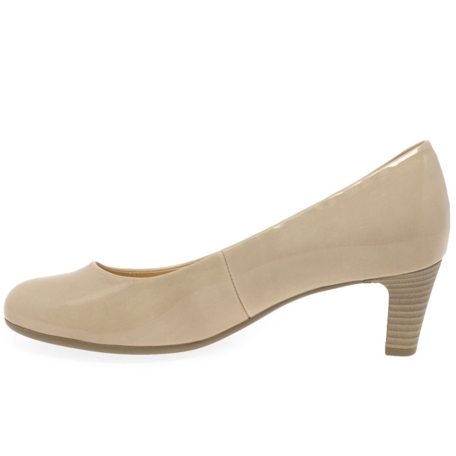 Nesta I I Womens Court Shoes Sand Patent Gabor