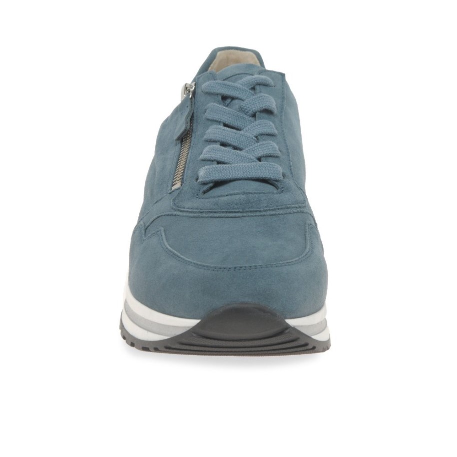 Nulon Womens Trainers Denim Suede Gabor