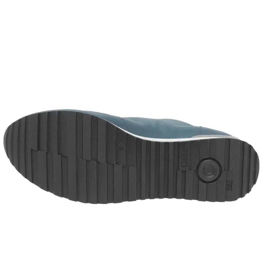 Nulon Womens Trainers Denim Suede Gabor