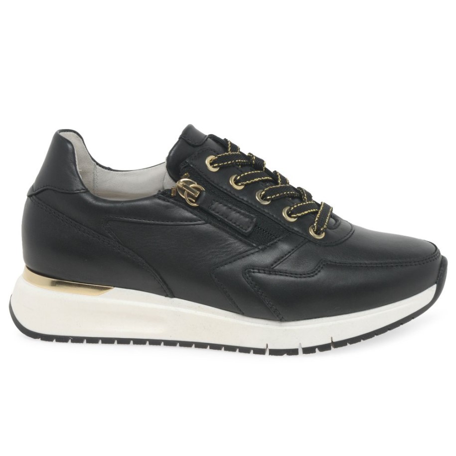 Princess Ladies Trainers Gabor Black/Gold