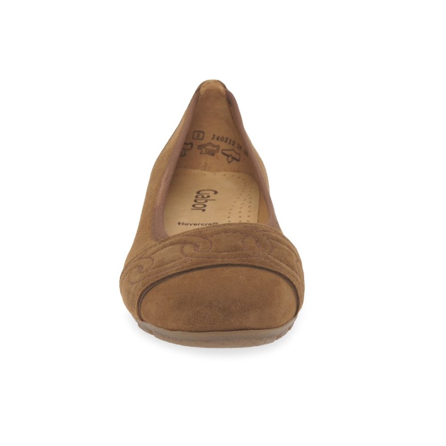 Resemblance Ladies Shoes Gabor New Whiskey Suede