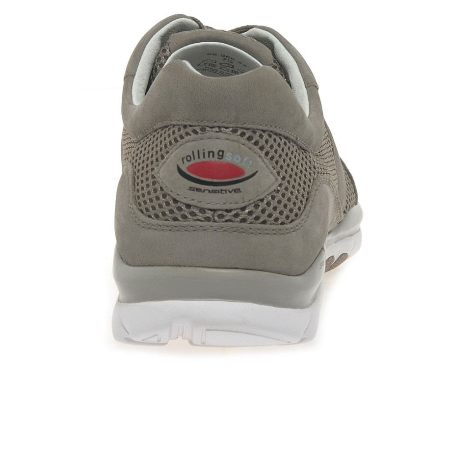 Visone Nubuck Helen Womens Sports Trainers Gabor