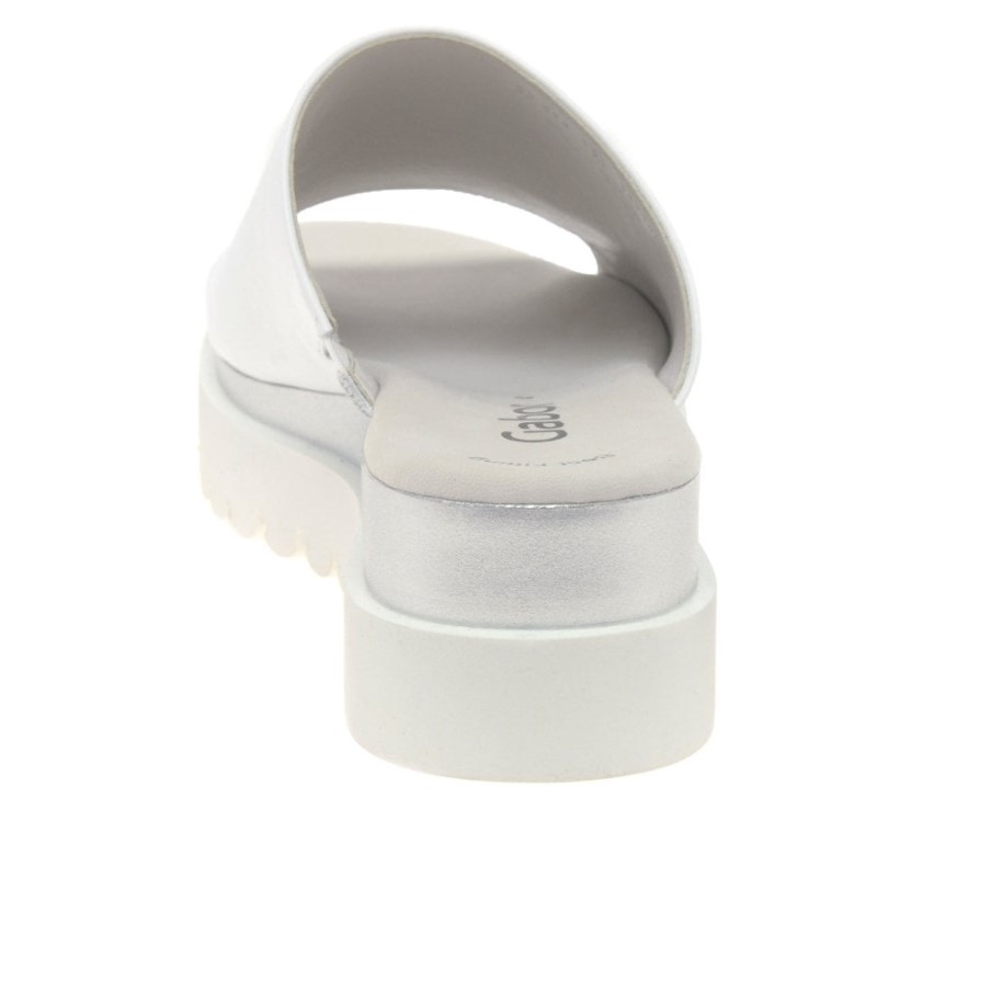 White Gabor Emily- Rose Womens Platform Mules