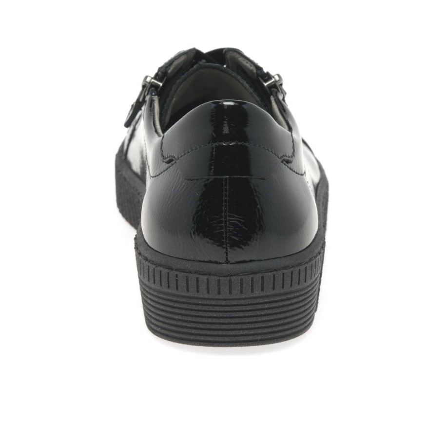 Wisdom Womens Casual Shoes Black Patent Gabor