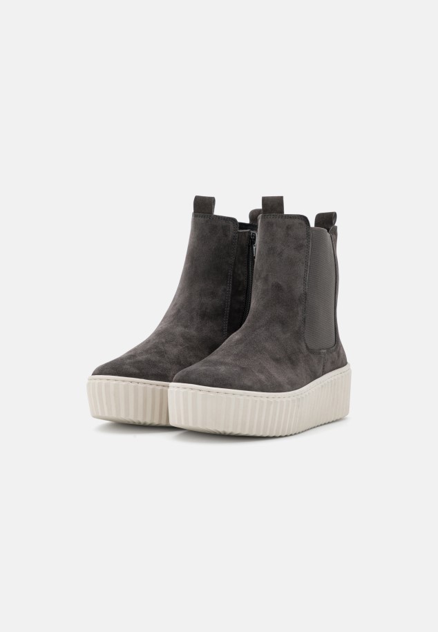 Gabor Platform Ankle Boots Pepper/Creme