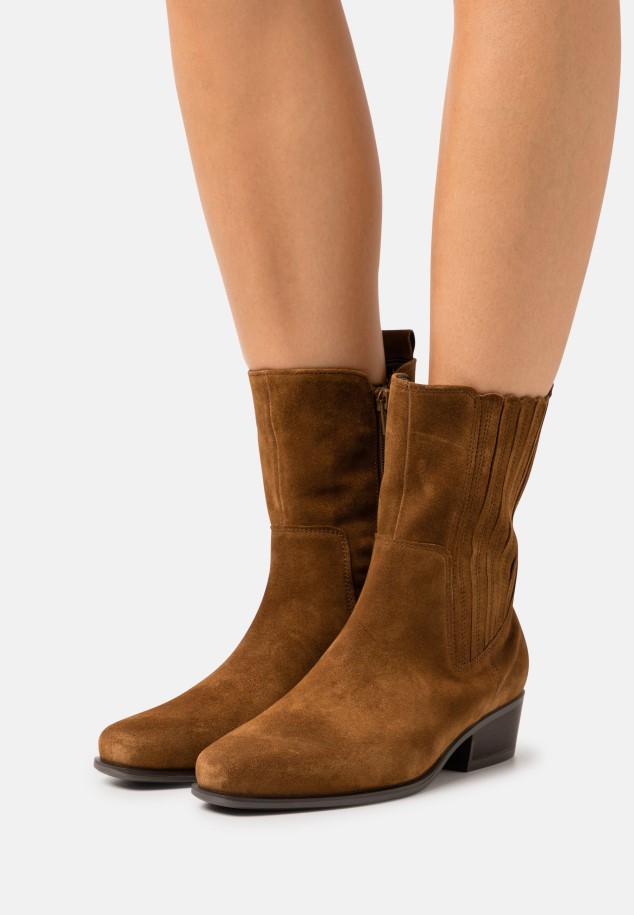 Platform Ankle Boots Gabor Tan