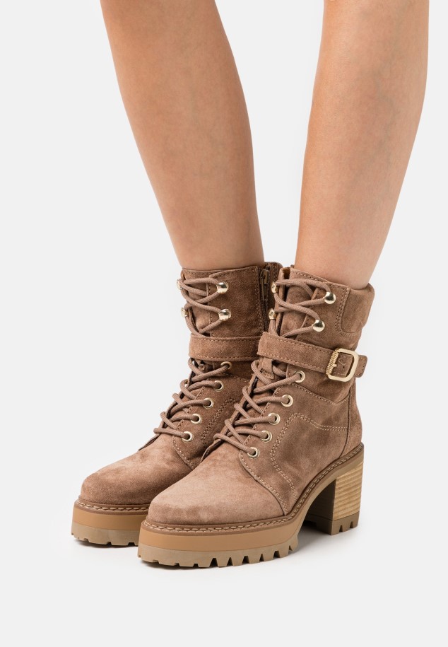 Platform Ankle Boots Gabor Tan