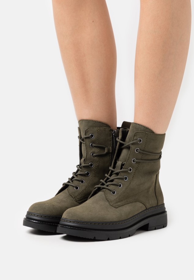 Lace-Up Ankle Boots Gabor Salbei/Dust