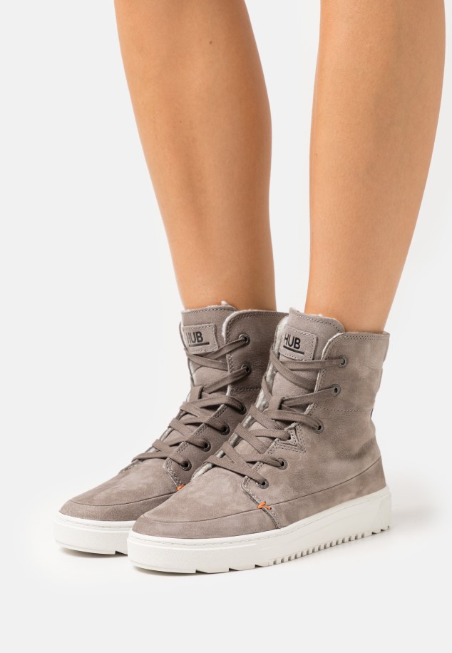 Black Gabor Lace-Up Ankle Boots