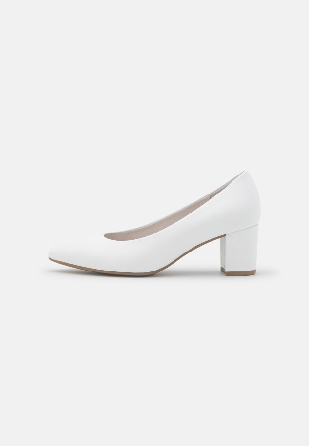 White Gabor Classic Heels