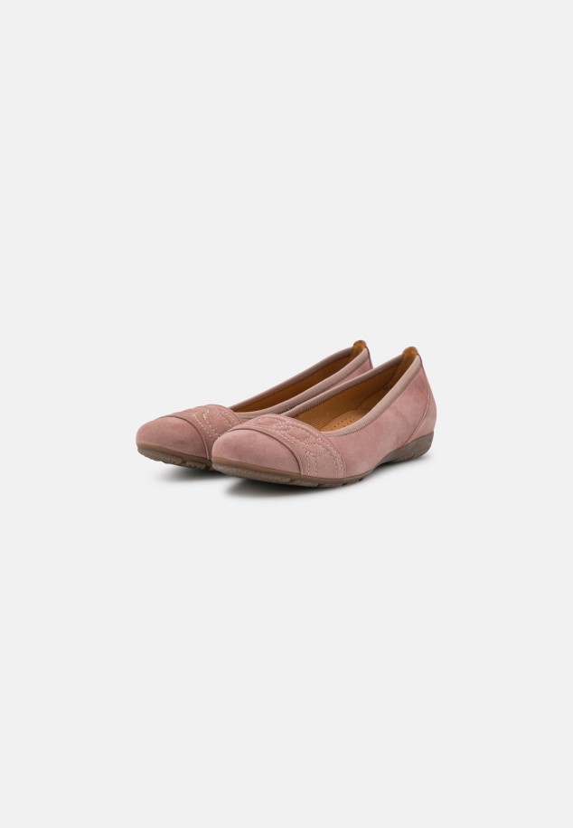 Dusty Rose Gabor Ballet Pumps