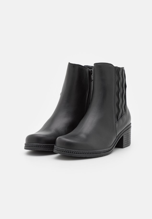 Women Black Gabor Classic Ankle Boots