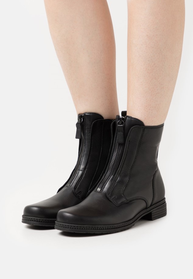 Women Black Gabor Classic Ankle Boots