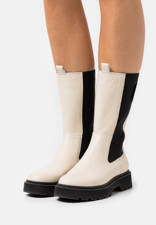 Caramel/Grey Platform Boots Gabor