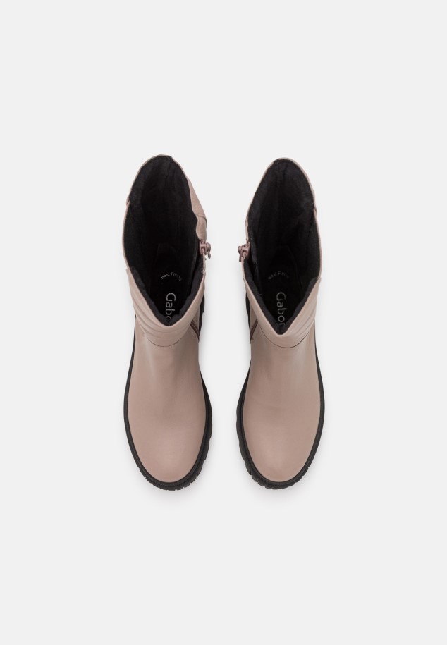 Caramel/Grey Platform Boots Gabor