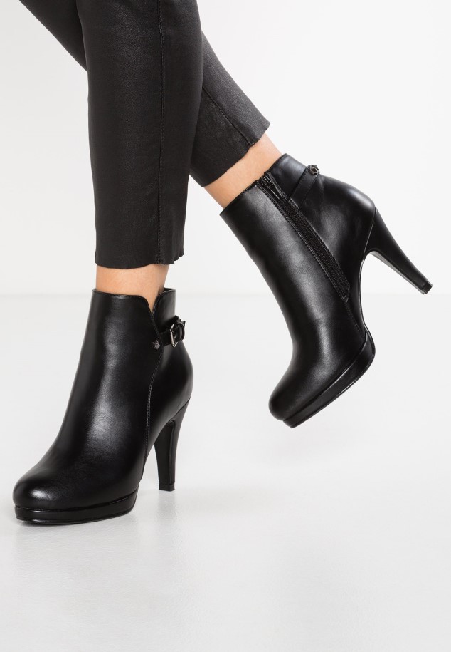 Platform Ankle Boots Black Gabor