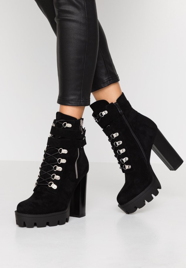 Platform Ankle Boots Black Gabor