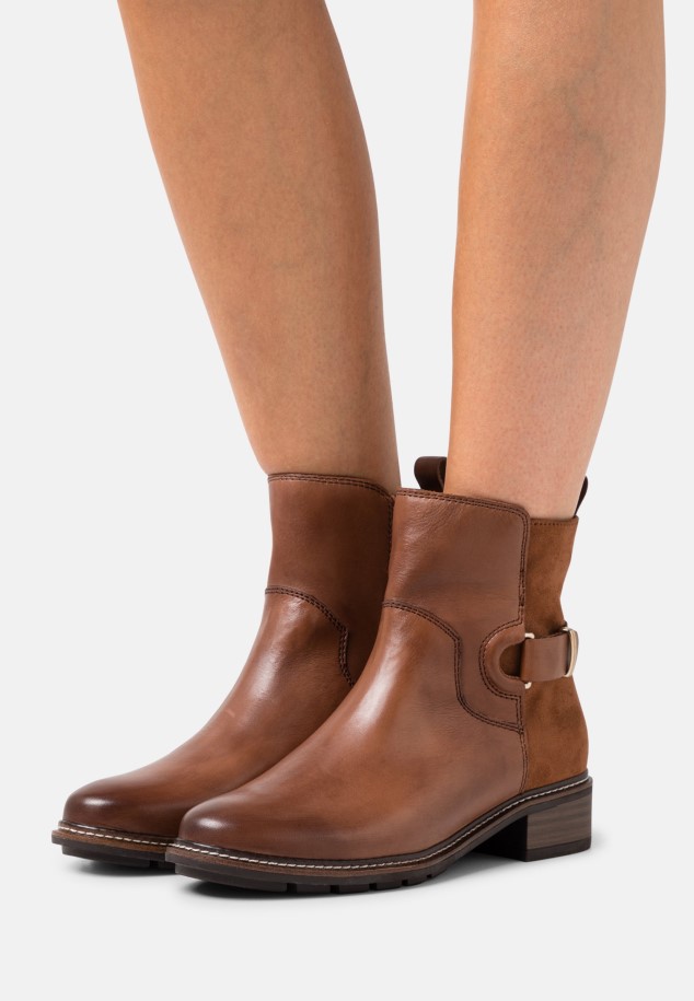 Women Gabor Light Brown Classic Ankle Boots