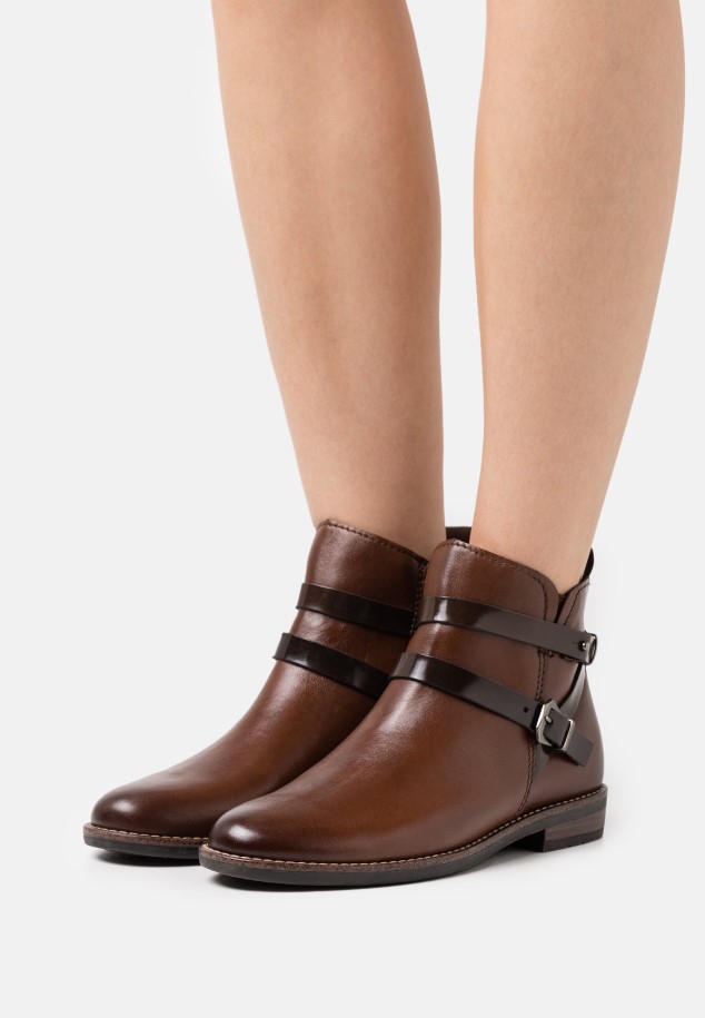 Gabor Cognac Ankle Boots