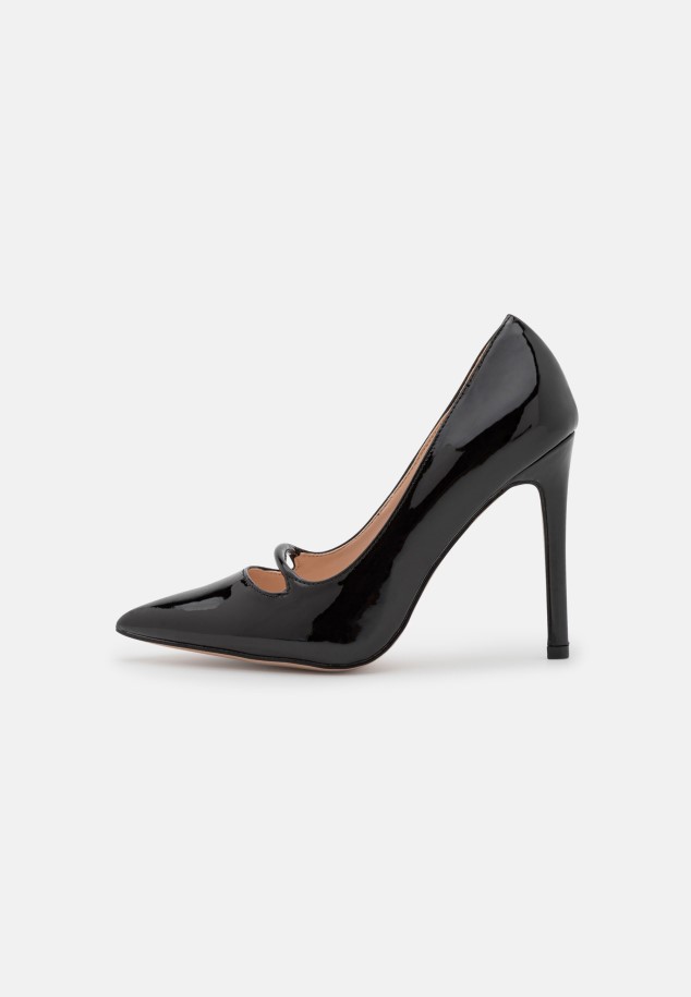 Black Gabor Wide Fit Reggie - Classic Heels