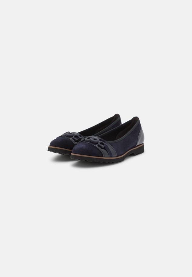 Dark Blue Ballet Pumps Gabor