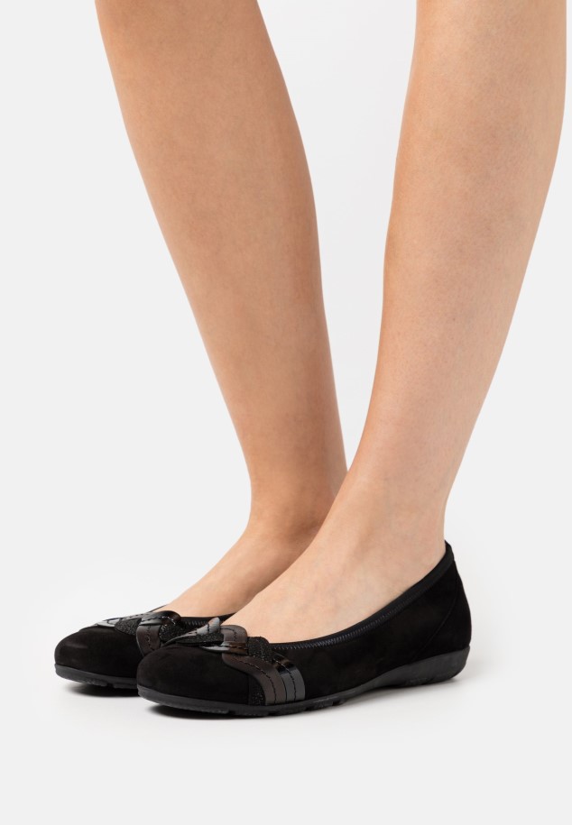 Dark Blue Ballet Pumps Gabor