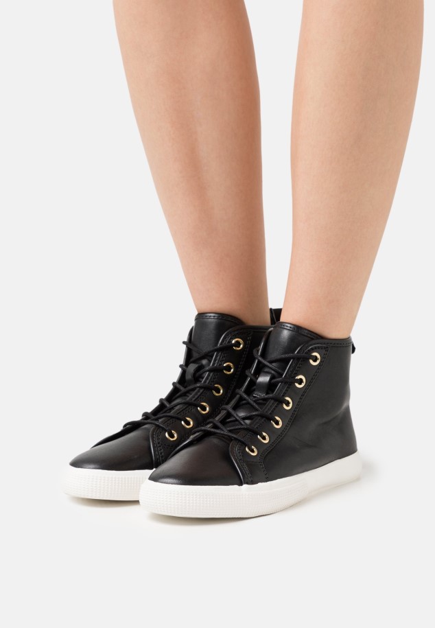 Black Gabor High-Top Trainers Women