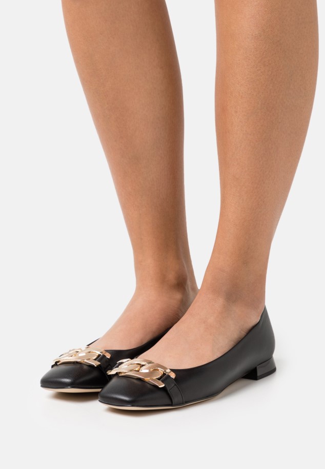 Gabor Black Ballet Pumps