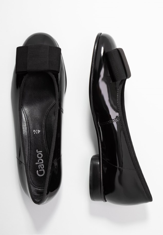 Gabor Black Ballet Pumps