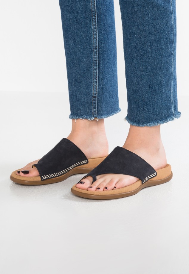 Black Gabor Mules