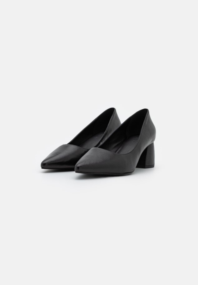 Black Gabor Leather - Classic Heels