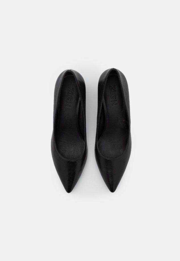 Black Gabor Leather - Classic Heels