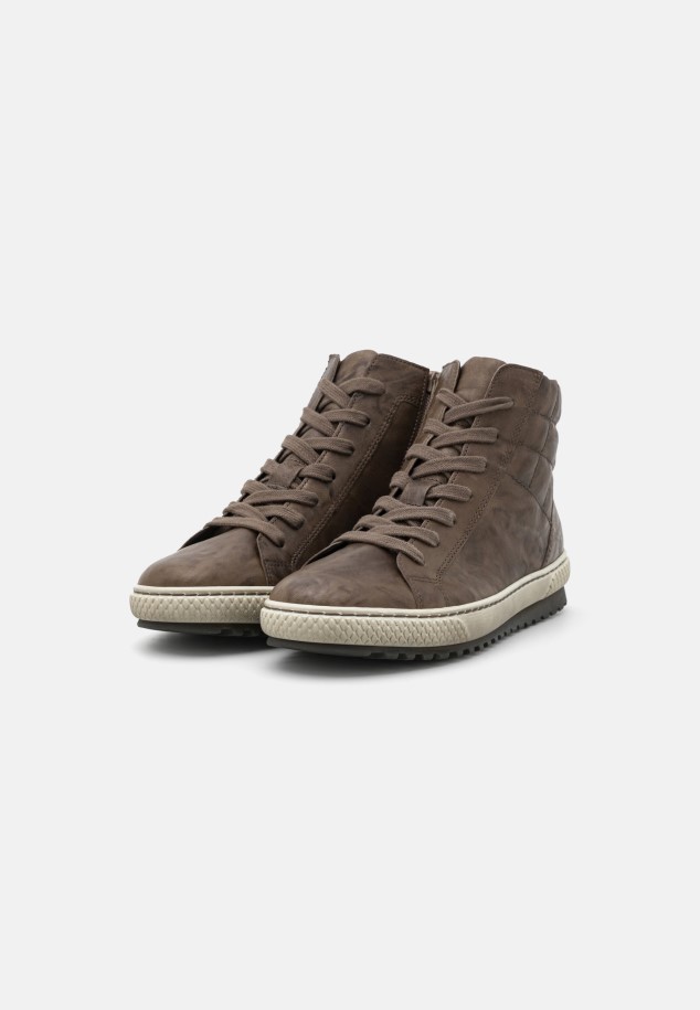 Gabor Dark Brown High-Top Trainers