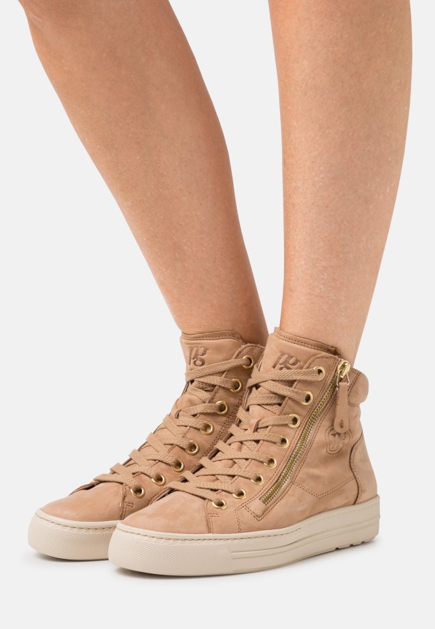 Gabor Dark Brown High-Top Trainers